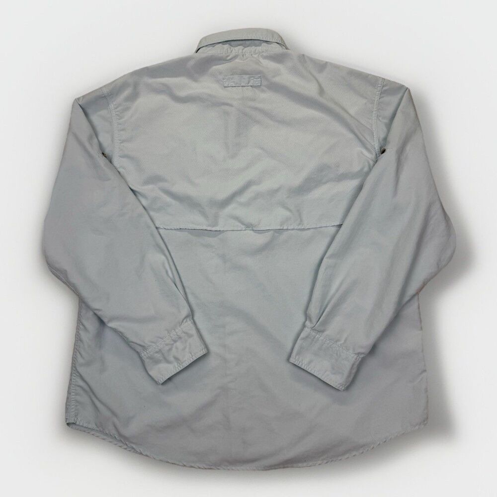 L.L. Bean Men’s Large Light Blue‎ Vented Fishing Shirt Nylon Outdoor - Picture 4 of 8